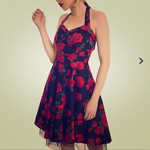Retro flowered dress